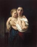 Adolphe William Bouguereau The Elder Sister (mk26) china oil painting artist